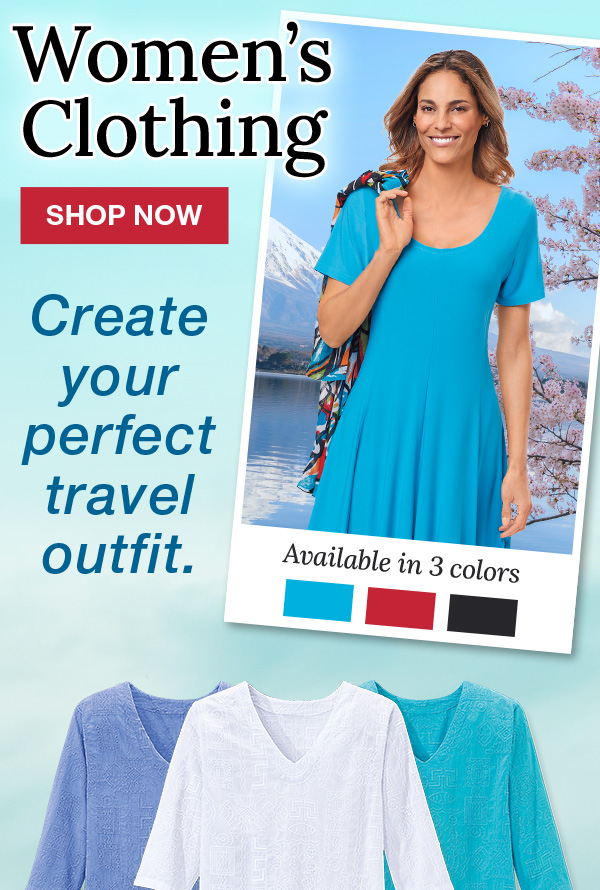 Pamper Yourself ~ New and Comfortable Clothing & Shoes ~ Shop Now - Travel  Smith